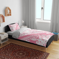 Polynesian Tiare Flower Pink Pastel Vibes Bedding Set LT14 - Polynesian Pride