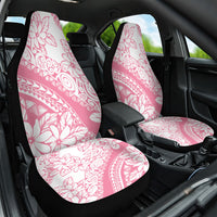 Polynesian Tiare Flower Pink Pastel Vibes Car Seat Cover