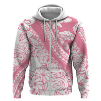 Polynesian Tiare Flower Pink Pastel Vibes Hoodie