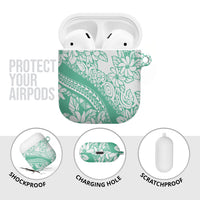 Polynesian Tiare Flower Cyan Pastel Vibes AirPods Case LT14 - Polynesian Pride