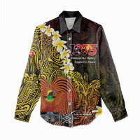 Papua New Guinea 1975 Women Casual Shirt Create Our History Inspire Our Future LT14 - Polynesian Pride