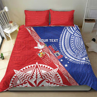 Tonga and Samoa Rugby Custom Bedding Set Ikale Tahi Manu Samoa Together - Polynesian Pride