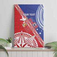 Tonga and Samoa Rugby Custom Canvas Wall Art Ikale Tahi Manu Samoa Together - Polynesian Pride