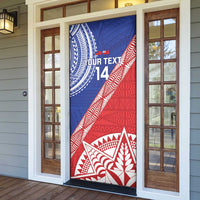 Tonga and Samoa Rugby Custom Door Cover Ikale Tahi Manu Samoa Together - Polynesian Pride