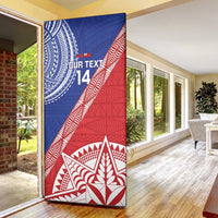 Tonga and Samoa Rugby Custom Door Cover Ikale Tahi Manu Samoa Together - Polynesian Pride
