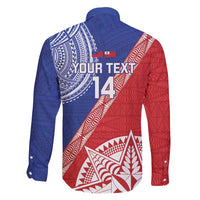 Tonga and Samoa Rugby Custom Family Matching Tank Maxi Dress and Hawaiian Shirt Ikale Tahi Manu Samoa Together - Polynesian Pride