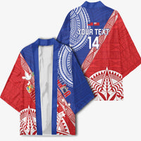Tonga and Samoa Rugby Custom Kimono Ikale Tahi Manu Samoa Together - Polynesian Pride