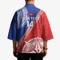 Tonga and Samoa Rugby Custom Kimono Ikale Tahi Manu Samoa Together - Polynesian Pride