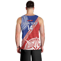 Tonga and Samoa Rugby Custom Men Tank Top Ikale Tahi Manu Samoa Together - Polynesian Pride
