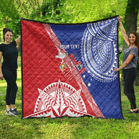 Tonga and Samoa Rugby Custom Quilt Ikale Tahi Manu Samoa Together - Polynesian Pride