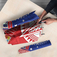 Tonga and Samoa Rugby Custom Umbrella Ikale Tahi Manu Samoa Together - Polynesian Pride