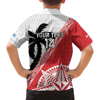 Fiji and Tonga Rugby Custom Family Matching Long Sleeve Bodycon Dress and Hawaiian Shirt Flying Fijians Ikale Tahi Together Pacific - Polynesian Pride