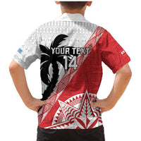 Fiji and Tonga Rugby Custom Family Matching Mermaid Dress and Hawaiian Shirt Flying Fijians Ikale Tahi Together Pacific - Polynesian Pride