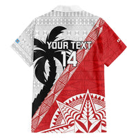 Fiji and Tonga Rugby Custom Family Matching Off Shoulder Maxi Dress and Hawaiian Shirt Flying Fijians Ikale Tahi Together Pacific - Polynesian Pride