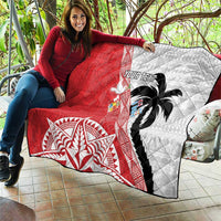 Fiji and Tonga Rugby Custom Quilt Flying Fijians Ikale Tahi Together Pacific - Polynesian Pride