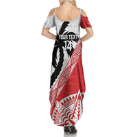 Fiji and Tonga Rugby Custom Summer Maxi Dress Flying Fijians Ikale Tahi Together Pacific - Polynesian Pride
