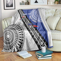Fiji an Samoa Rugby Custom Blanket Flying Fijians Manu Samoa Together Pacific - Polynesian Pride