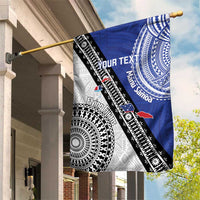 Fiji an Samoa Rugby Custom Garden Flag Flying Fijians Manu Samoa Together Pacific - Polynesian Pride