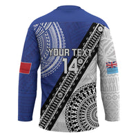 Fiji an Samoa Rugby Custom Hockey Jersey Flying Fijians Manu Samoa Together Pacific - Polynesian Pride