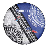 Fiji an Samoa Rugby Custom Spare Tire Cover Flying Fijians Manu Samoa Together Pacific - Polynesian Pride