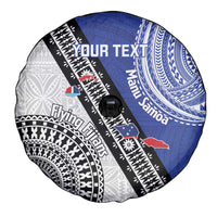 Fiji an Samoa Rugby Custom Spare Tire Cover Flying Fijians Manu Samoa Together Pacific - Polynesian Pride