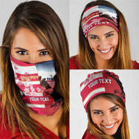 USA and Japan Rugby Custom Neck Gaiter Eagles Brave Blossoms Together Pacific - Polynesian Pride