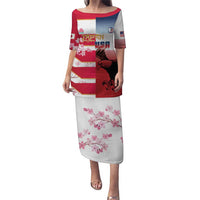 USA and Japan Rugby Custom Puletasi Eagles Brave Blossoms Together Pacific - Polynesian Pride