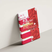 Canada and Japan Rugby Custom Canvas Wall Art Canucks Brave Blossoms Together Pacific - Polynesian Pride