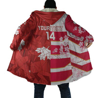 Canada and Japan Rugby Custom Cloak Canucks Brave Blossoms Together Pacific - Polynesian Pride
