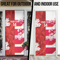 Canada and Japan Rugby Custom Door Cover Canucks Brave Blossoms Together Pacific - Polynesian Pride