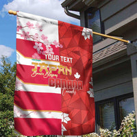 Canada and Japan Rugby Custom Garden Flag Canucks Brave Blossoms Together Pacific - Polynesian Pride