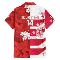 Canada and Japan Rugby Custom Hawaiian Shirt Canucks Brave Blossoms Together Pacific - Polynesian Pride