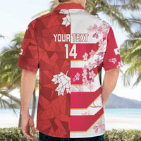 Canada and Japan Rugby Custom Hawaiian Shirt Canucks Brave Blossoms Together Pacific - Polynesian Pride