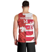 Canada and Japan Rugby Custom Men Tank Top Canucks Brave Blossoms Together Pacific - Polynesian Pride