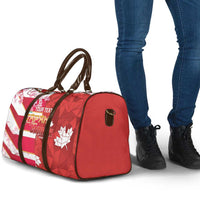 Canada and Japan Rugby Custom Travel Bag Canucks Brave Blossoms Together Pacific - Polynesian Pride
