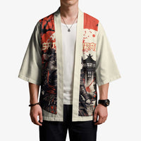 Samurai Warrior Japan Kimono Red-blossomed Tree Classic Japanese Stylized LT14 - Polynesian Pride