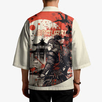 Samurai Warrior Japan Kimono Red-blossomed Tree Classic Japanese Stylized LT14 - Polynesian Pride