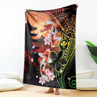 Hawaiian and Japanese Blanket Koi Fish With Kanaka Polynesian Tattoo - Polynesian Pride