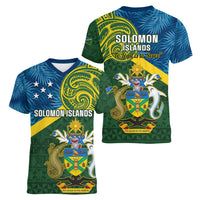 solomon-islands-women-v-neck-t-shirt-tropical-leaves-with-melanesian-pattern