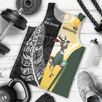 New Zealand and South Africa Rugby Custom Men Tank Top Maori Silver Fern Springbok Together - Polynesian Pride