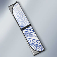 Queen Salote College 100 Years Personalized Auto Sun Shade Tonga QSC Heilala Lei White Ngatu Pattern