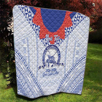 Queen Salote College 100 Years Personalized Quilt Tonga QSC Heilala Lei White Ngatu Pattern