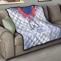 Queen Salote College 100 Years Personalized Quilt Tonga QSC Heilala Lei White Ngatu Pattern