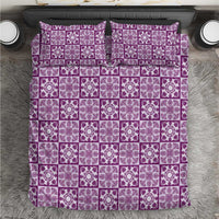 Poni Palaka Quilt Hawaii Bedding Set Hawaiian Tropical Monstera Sea Turtle