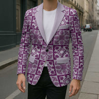 Poni Palaka Quilt Hawaii Blazer Hawaiian Tropical Monstera Sea Turtle