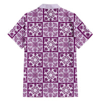 Poni Palaka Quilt Hawaii Family Matching Off Shoulder Maxi Dress and Hawaiian Shirt Hawaiian Tropical Monstera Sea Turtle