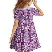 Poni Palaka Quilt Hawaii Family Matching Short Sleeve Bodycon Dress and Hawaiian Shirt Hawaiian Tropical Monstera Sea Turtle