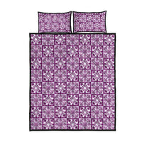 Poni Palaka Quilt Hawaii Quilt Bed Set Hawaiian Tropical Monstera Sea Turtle