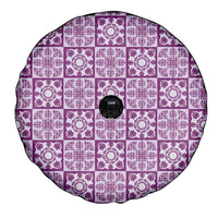 Poni Palaka Quilt Hawaii Spare Tire Cover Hawaiian Tropical Monstera Sea Turtle