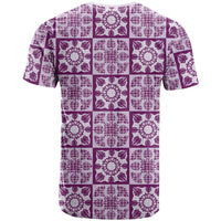 Poni Palaka Quilt Hawaii T Shirt Hawaiian Tropical Monstera Sea Turtle